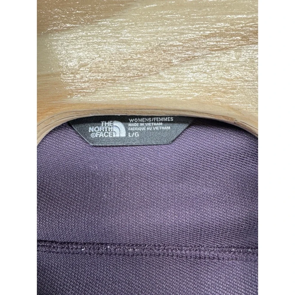 North Face Nimble Softshell Slim Fit Jacket Purple Full Zip Jacket TNF Women's L - Picture 3 of 5